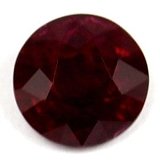 1.25 ct Round Red Natural Ruby
