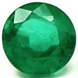 0.91 ct Round Green Natural Emerald