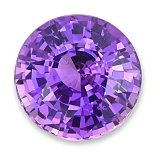 3.04 ct Round Purple Natural Sapphire