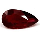 0.82 ct Pear Red Natural Ruby