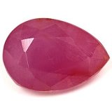 6.67 ct Pear Red Natural Ruby