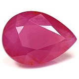 4.85 ct Pear Red Natural Ruby