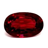 0.55 ct Oval Red Natural Ruby