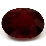 0.86 ct Oval Red Natural Ruby