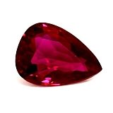 0.40 ct Pear Red Natural Ruby