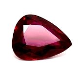 0.58 ct Pear Red Natural Ruby
