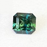 3.40 ct Radiant Green Natural Sapphire