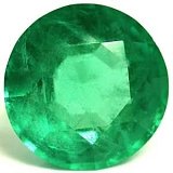 5.04 ct Round Green Natural Emerald