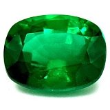 3.43 ct Cushion Green Natural Emerald
