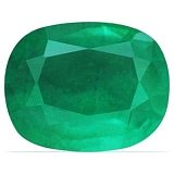 1.30 ct Cushion Green Natural Emerald
