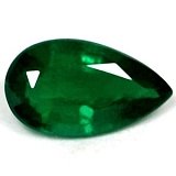 0.74 ct Pear Green Natural Emerald