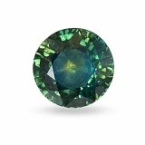 2.42 ct Round Green Natural Sapphire