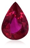 1.20 ct Pear Red Natural Ruby