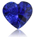 3.19 ct Heart Blue Natural Sapphire