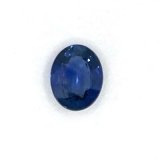 2.10 ct Oval Blue Natural Sapphire