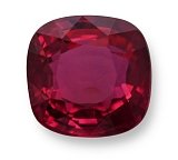 3.00 ct Cushion Red Natural Ruby