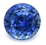 3.78 ct Round Blue Natural Sapphire