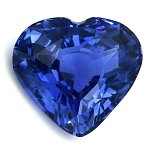 3.10 ct Heart Blue Natural Sapphire