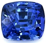 3.53 ct Cushion Blue Natural Sapphire