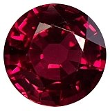1.35 ct Round Red Natural Ruby