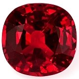 1.41 ct Cushion Red Natural Ruby