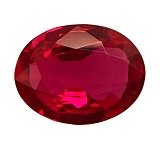 1.64 ct Oval Red Natural Ruby