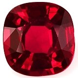 1.51 ct Cushion Red Natural Ruby