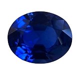 6.16 ct Oval Blue Natural Sapphire