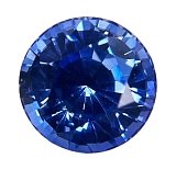 3.85 ct Round Blue Natural Sapphire