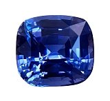 3.59 ct Cushion Blue Natural Sapphire