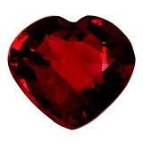 1.02 ct Heart Red Natural Ruby