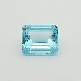 7.15 ct Emerald Blue Natural Aquamarine