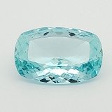 25.44 ct Cushion Blue Natural Aquamarine