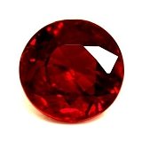 0.65 ct Round Red Natural Ruby