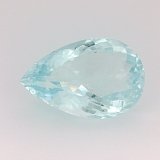 13.42 ct Pear Blue Natural Aquamarine
