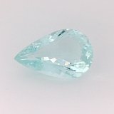 7.69 ct Pear Green Natural Aquamarine