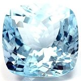 7.91 ct Cushion Blue Natural Aquamarine