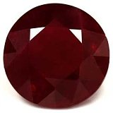 2.91 ct Round Red Natural Ruby