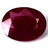 2.76 ct Oval Red Natural Ruby