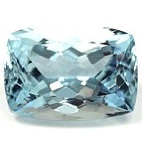 7.94 ct Cushion Blue Natural Aquamarine