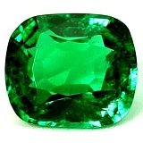0.72 ct Cushion Green Natural Emerald