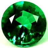 0.43 ct Round Green Natural Emerald