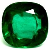 5.26 ct Cushion Green Natural Emerald