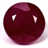 3.46 ct Round Red Natural Ruby