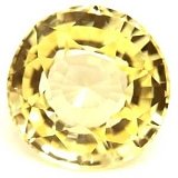 1.92 ct Round Yellow Natural Sapphire