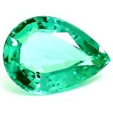 0.84 ct Pear Green Natural Emerald