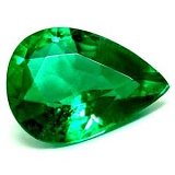 0.78 ct Pear Green Natural Emerald