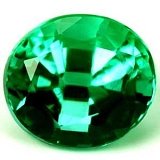 0.76 ct Oval Green Natural Emerald