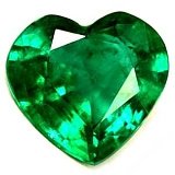 1.95 ct Heart Green Natural Emerald