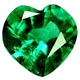 1.01 ct Heart Green Natural Emerald
